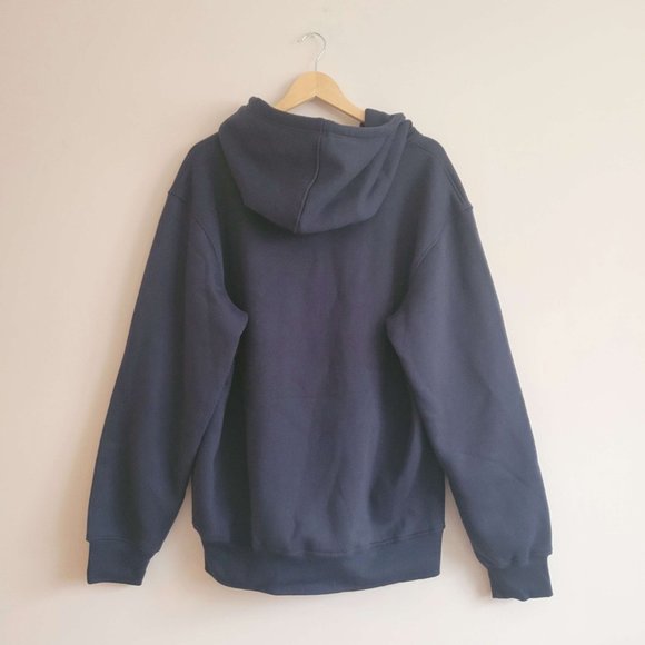 (sold) UofT Varsity Collection Embroidered Left Signature Hoodie in Navy - Picture 2 of 4